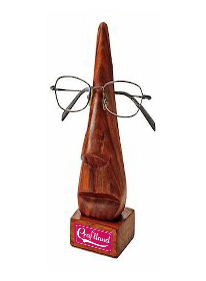 Craftland Wooden Nose Spectacle Stand (Brown, 5 Inches x 5 Inches x 9 Inches) - Image 5